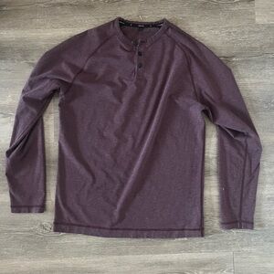 Public Rec Burgandy Henley - Medium
